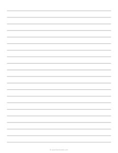 12 mm Lined Paper