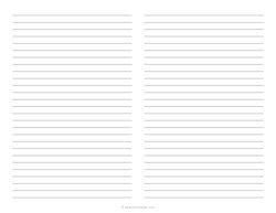 2 Column Lined Paper (College Ruled)
