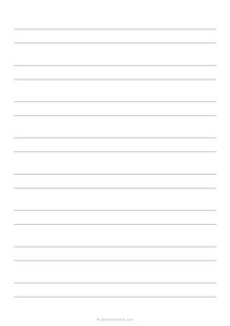 1/2 Double Lined Paper (A4)