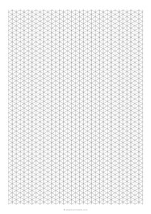 1/4 Isometric Graph Paper (A4)