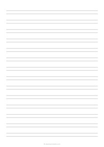 1/4 Double Lined Paper (A4)