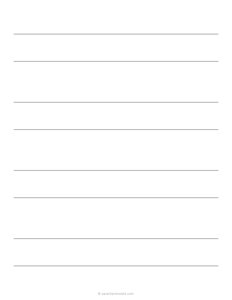 1 Double Lined Paper