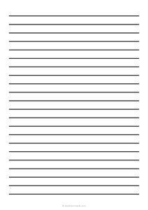 12 mm Low Vision Dark Lined Paper (A4)