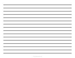 12 mm Low Vision Dark Lined Paper