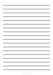 15 mm Low Vision Dark Lined Paper (A4)