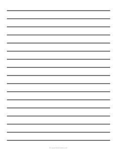 15 mm Low Vision Dark Lined Paper