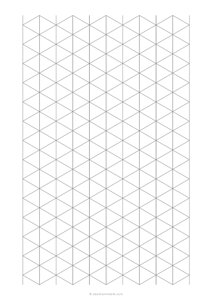 3/4 Isometric Graph Paper (A4)