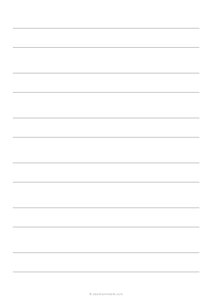 3/4 Double Lined Paper (A4)