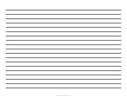 3/8 Low Vision Dark Lined Paper