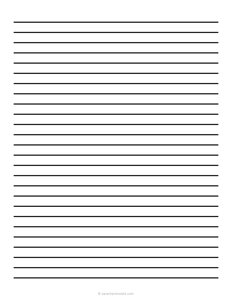 3/8 Low Vision Dark Lined Paper