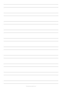 3/8 Double Lined Paper (A4)