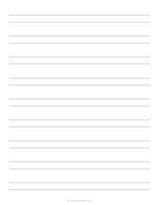 3/8 Double Lined Paper