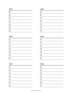 3x3 Post It Note Template - TO DO
