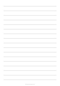 5/8 Lined Paper (A4)