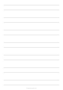 5/8 Double Lined Paper (A4)