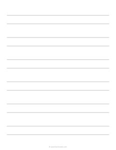5/8 Double Lined Paper