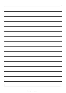 5/8 Low Vision Dark Lined Paper (A4)
