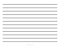 5/8 Low Vision Dark Lined Paper