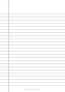 College Ruled Lined Paper (A5)