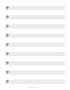 Bass Clef (F) Staff