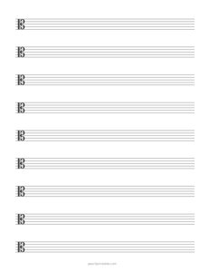 Alto Clef (C) Staff