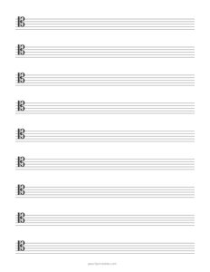 Tenor Clef (C) Staff