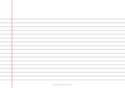 Narrow Ruled Lined Paper (A5)