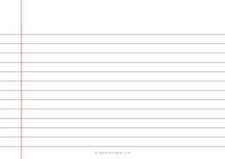 Wide Ruled Lined Paper (A5)