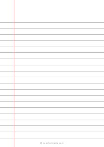 Wide Ruled Lined Paper (A5)